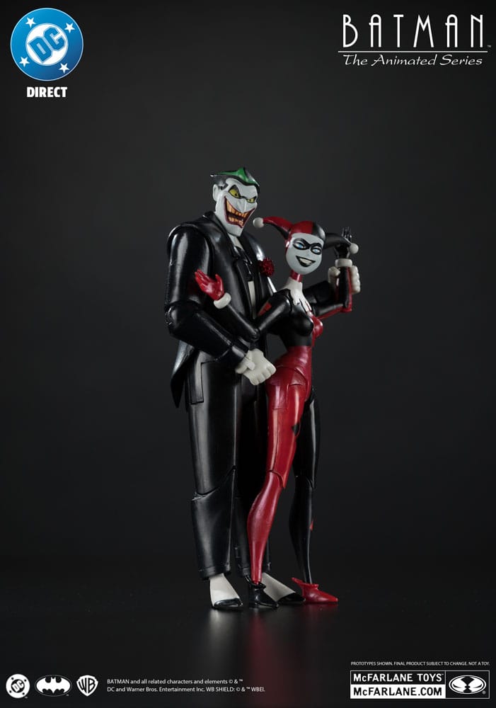 Batman: The Animated Series DC Direct Action Figures Harley Quinn & The Joker (Mad Love) (Gold Label) 18 cm
